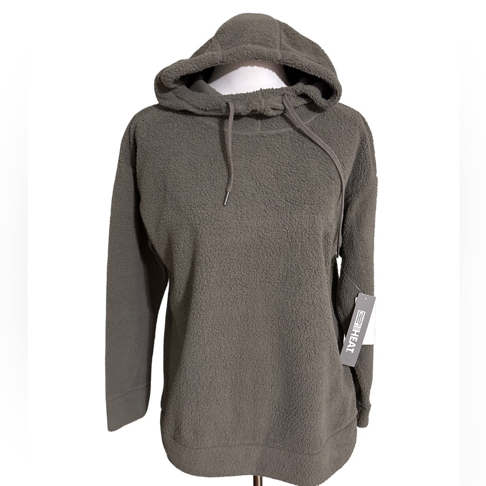 32 Degrees Women's Fleece Hoodie Fossil Green